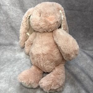 Spark Create Imagine Pink Bunny Rabbit Plush Rattle Satin Ears Stuffed Animal